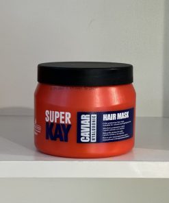 ماسک مو Super kay مدل خاویار و هیالورونیک اسید مناسب موهای رنگ شده 500ml