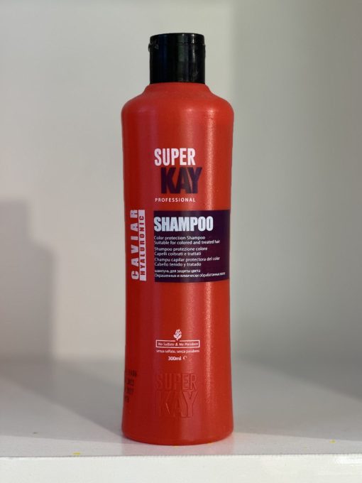 شامپو Super kay مدل خاویار و هیالورونیک اسید مناسب موهای رنگ شده 300ml1