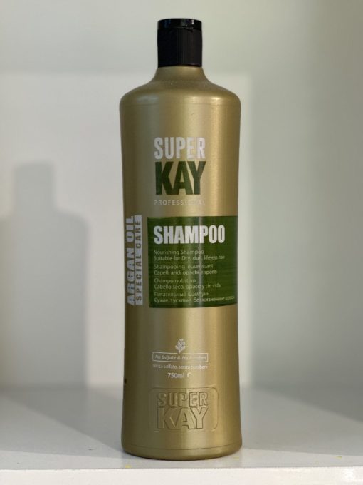 شامپو Super kay مدل آرگان مناسب موهای خشک و کدر 750ml