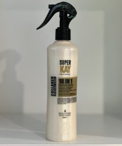 اسپری نرم کننده Super kay مدل کلاژن مناسب موهای نازک و آسیب دیده 300ml