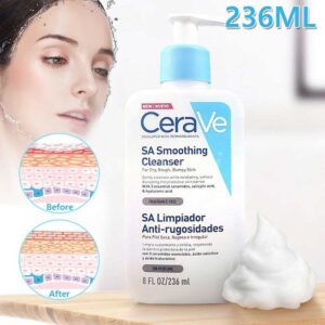 ژل شسستشو سراوی CeraVe مدل SA Smoothing حجم 236 میل صاف کننده پوست زبر و خشک