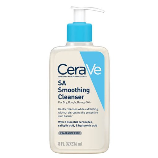 ژل شوینده پوست خشک و دهیدراته ضد جوش سراوی Cerave Sa Smoothing Cleanser