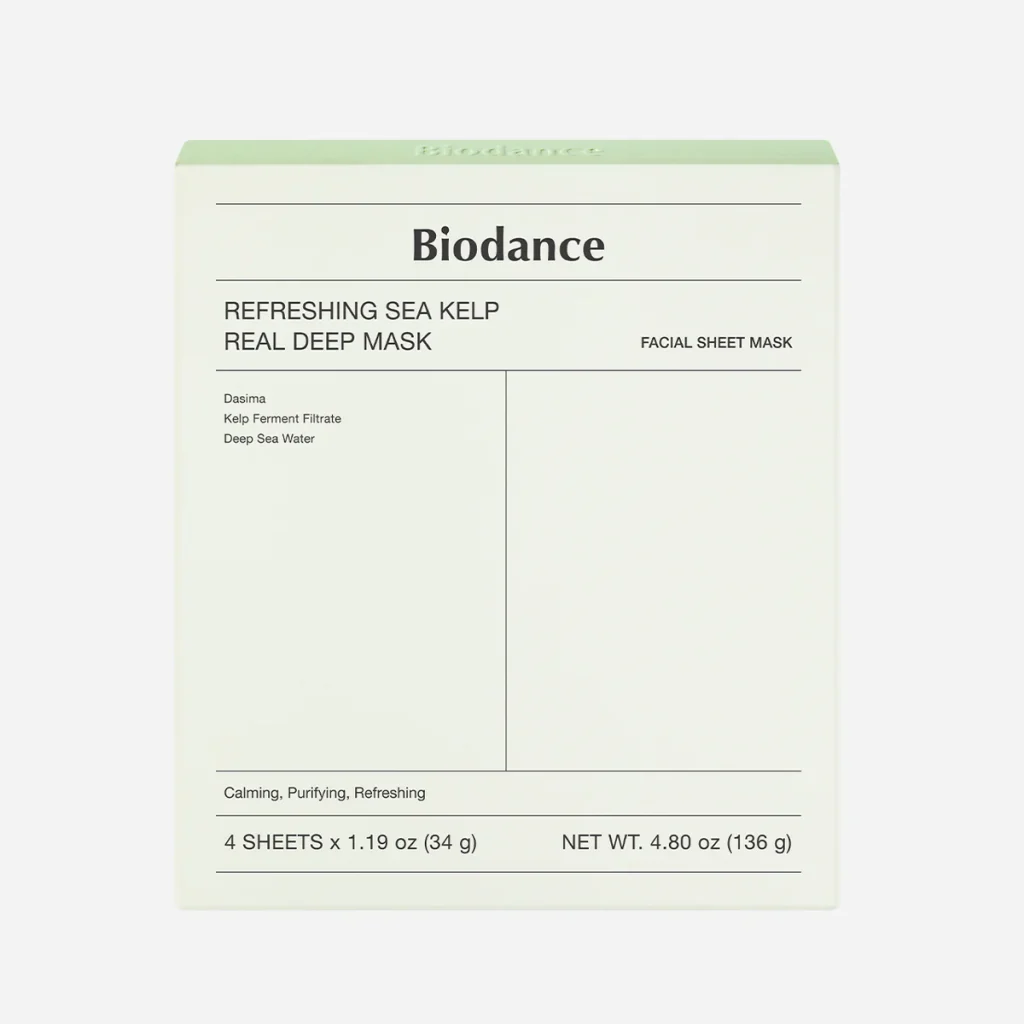 پک ۴ عددی ماسک جلبک دریایی بایودنس Biodance